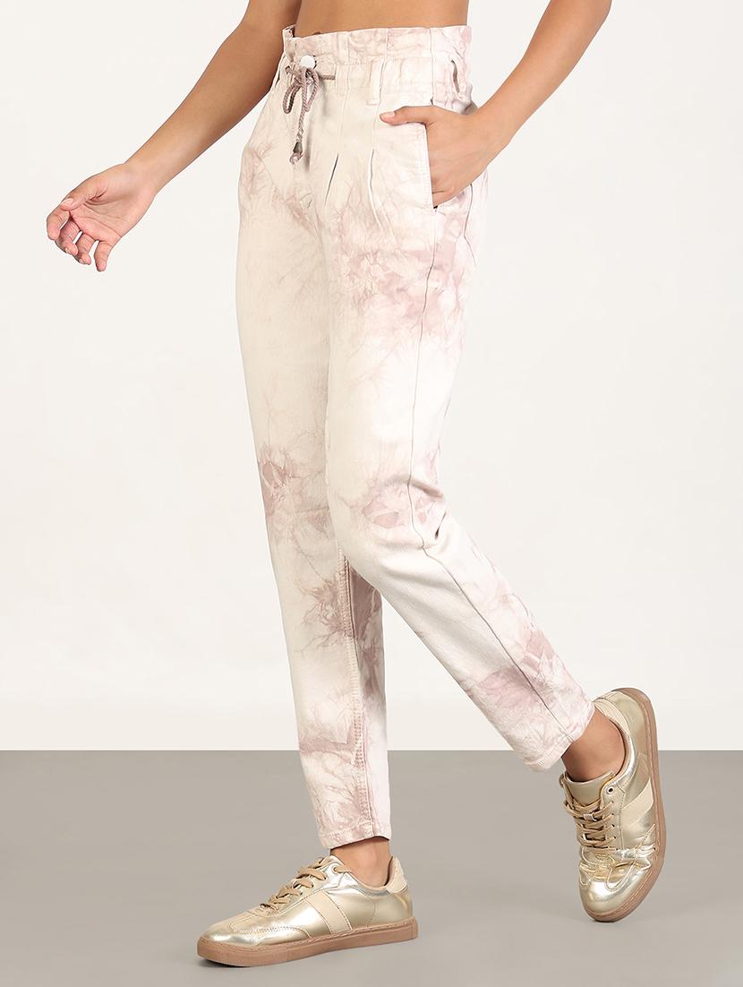 women printed high rise slouchy jeans - 21843545 - Standard Image - 2