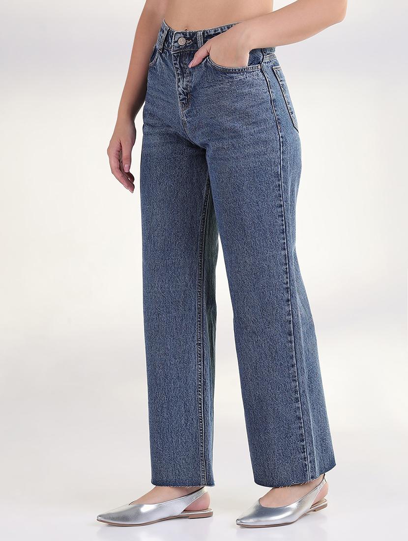 women high rise wide leg jeans - 21843555 - Standard Image - 2