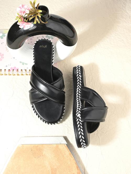 women black embellished flats - 21844121 -  Standard Image - 0