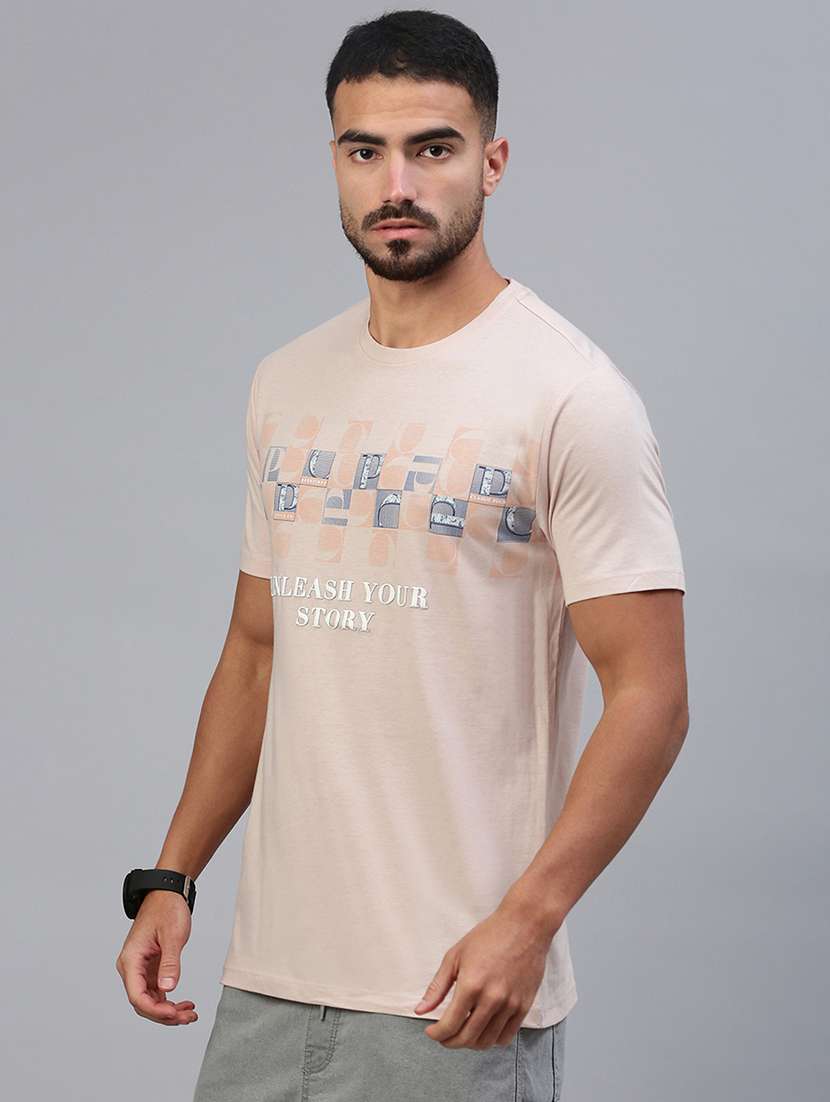 men typographic short sleeve slim fit  t-shirt - 21844309 -  Standard Image - 2