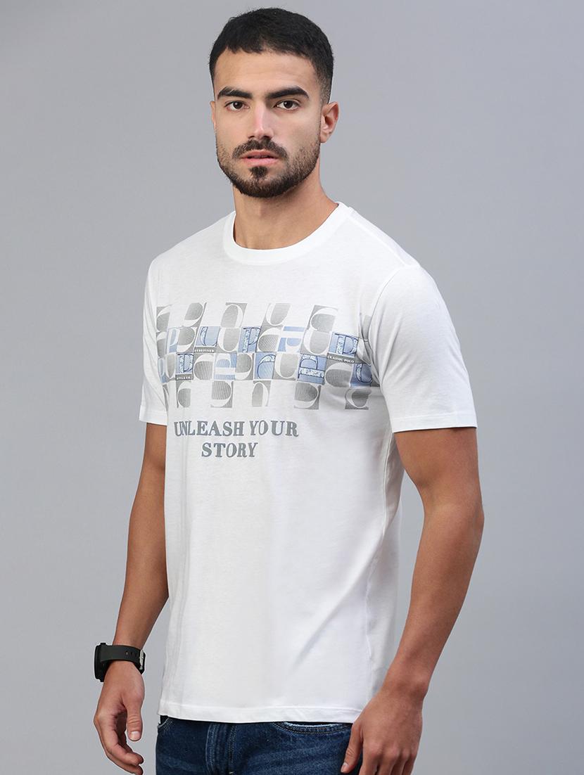 men typographic short sleeve slim fit t-shirt - 21844310 - Standard Image - 2
