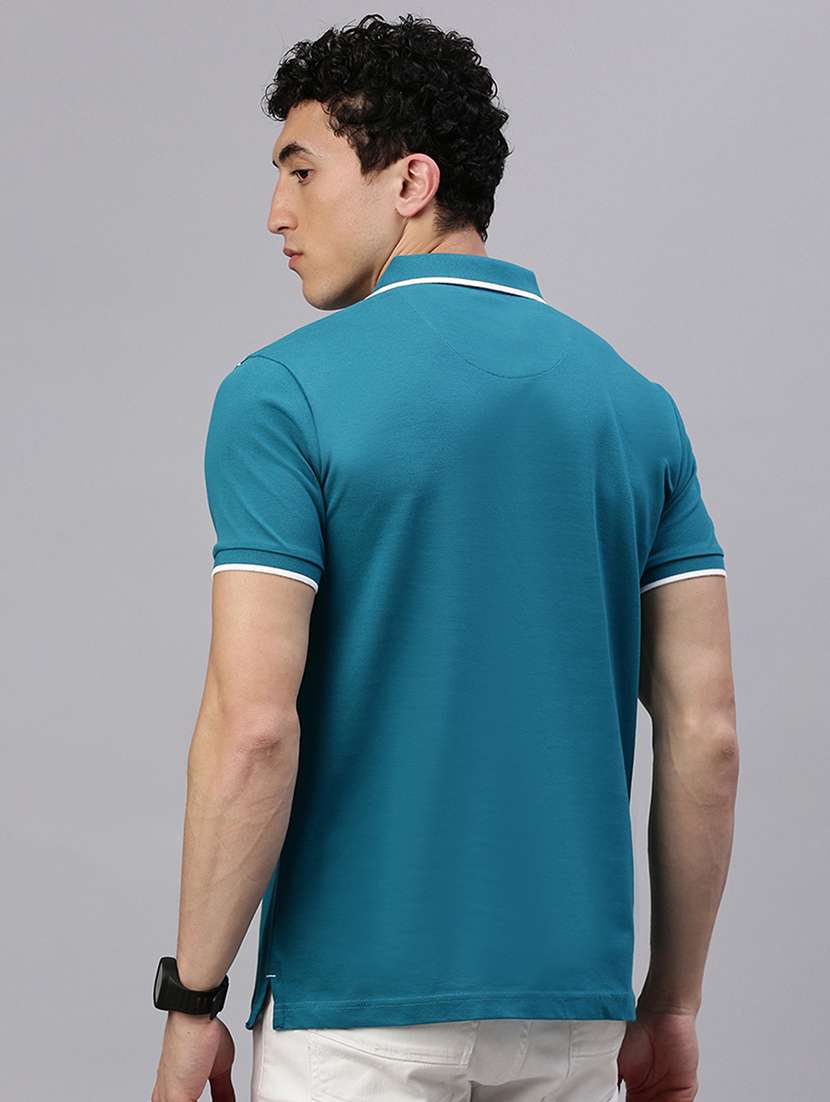 men stripes short sleeve regular fit polo t-shirt - 21844336 -  Standard Image - 2