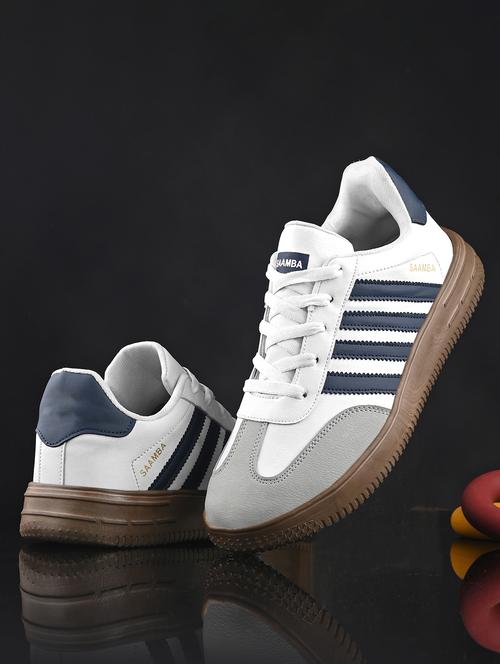 women white lace-up sneaker - 21844356 - Standard Image - 0