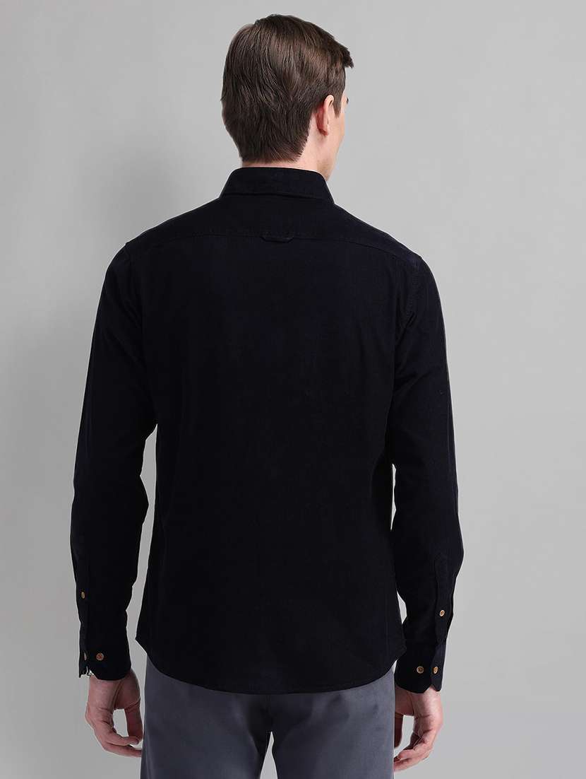 men solid long sleeve slim fit casual shirt - 21844492 -  Standard Image - 2