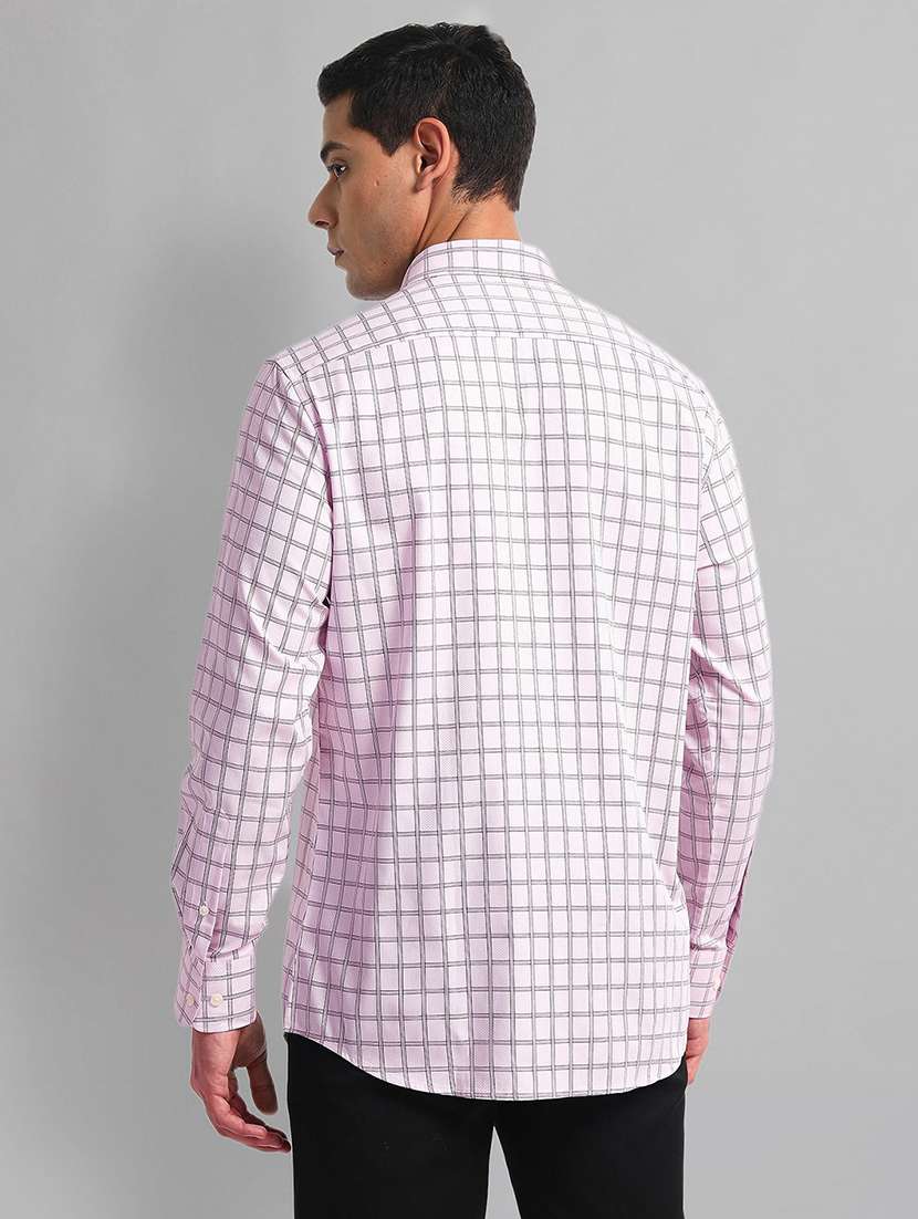 men checkered long sleeve regular fit formal shirt - 21844494 -  Standard Image - 2