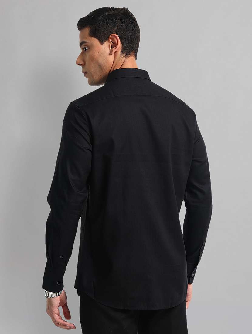 men solid long sleeve regular fit formal shirt - 21844496 - Standard Image - 2