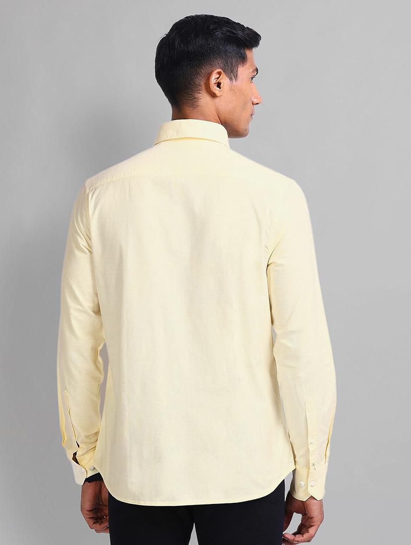 men solid long sleeve slim fit casual shirt - 21844526 - Standard Image - 2