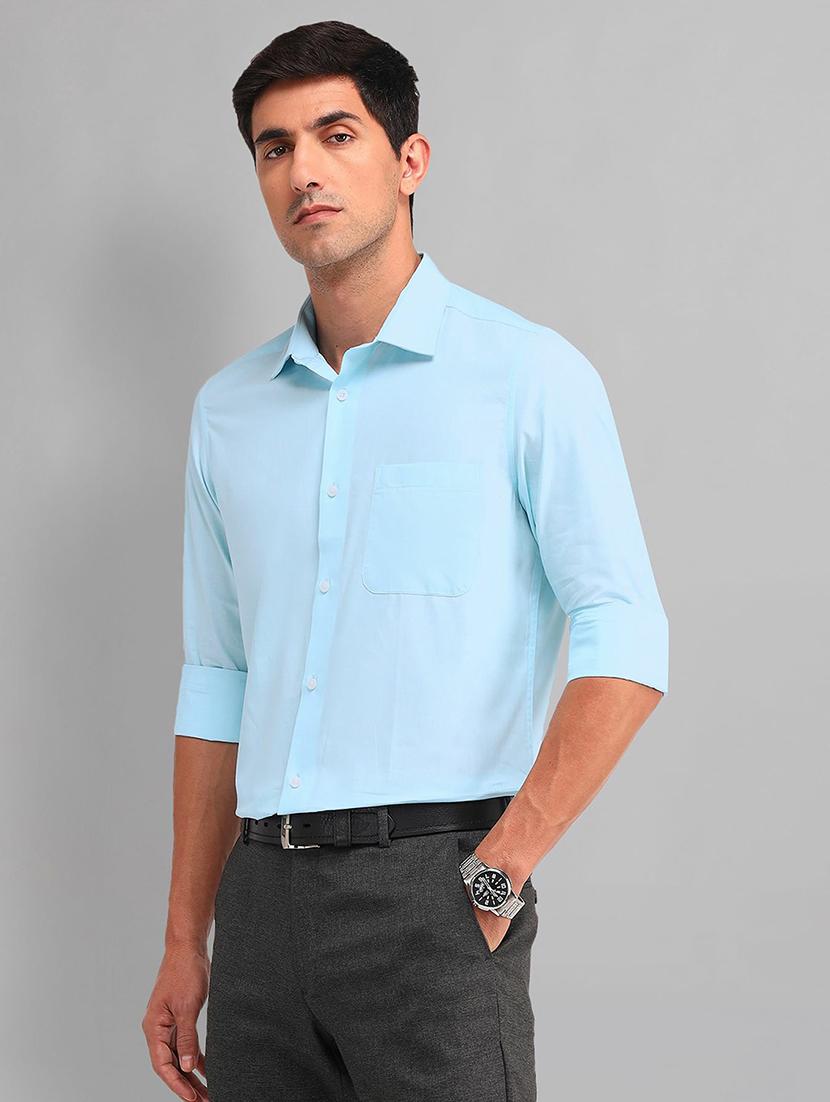 men solid long sleeve regular fit formal shirt - 21844573 - Standard Image - 2