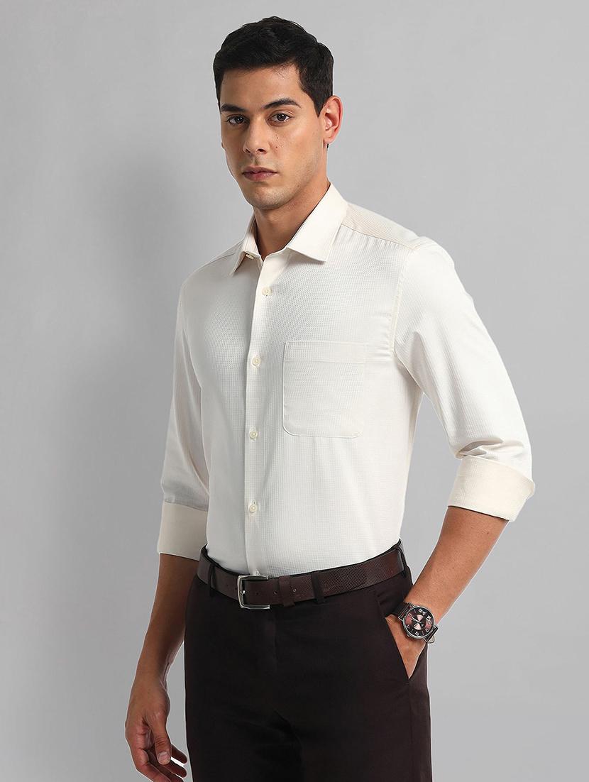 men solid long sleeve regular fit formal shirt - 21844594 - Standard Image - 2