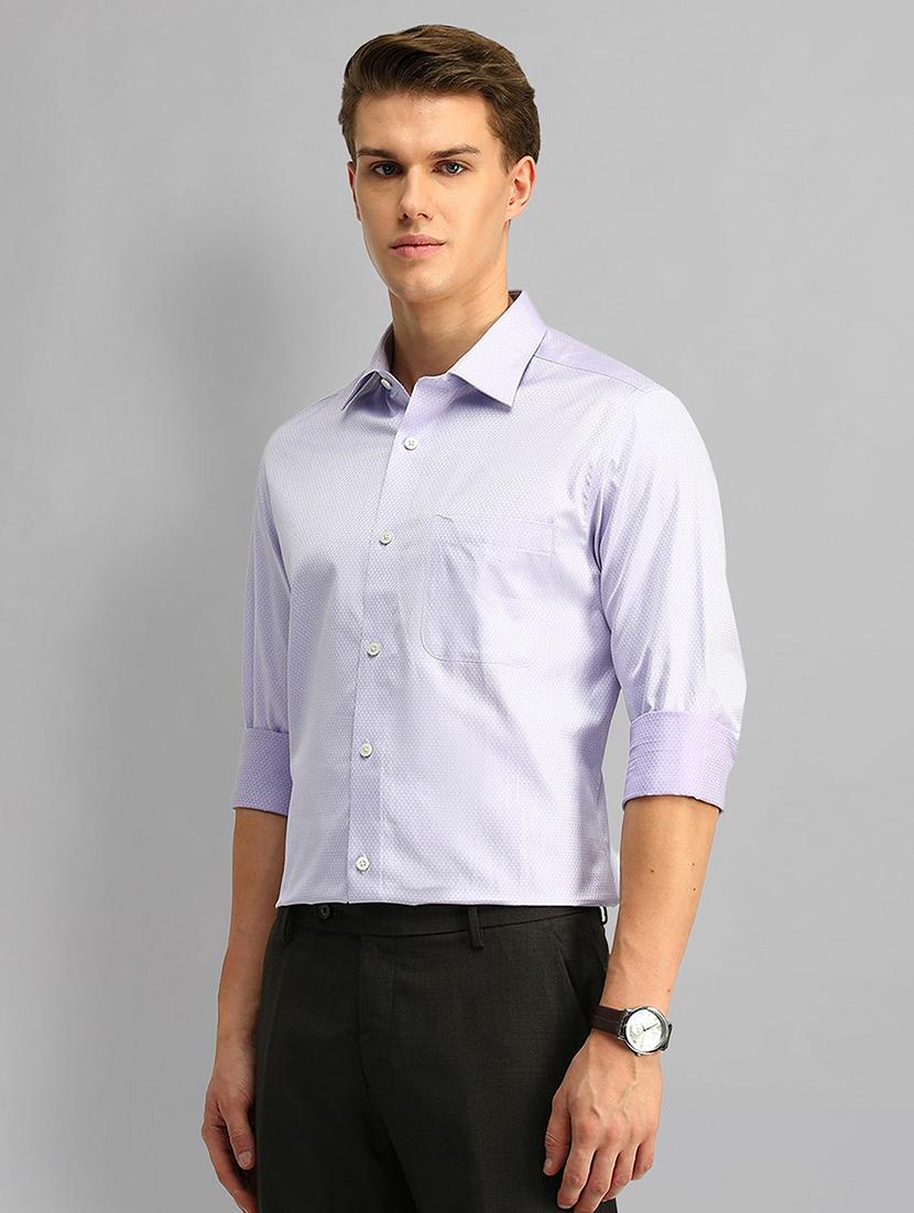 men solid long sleeve regular fit formal shirt - 21844602 - Standard Image - 2