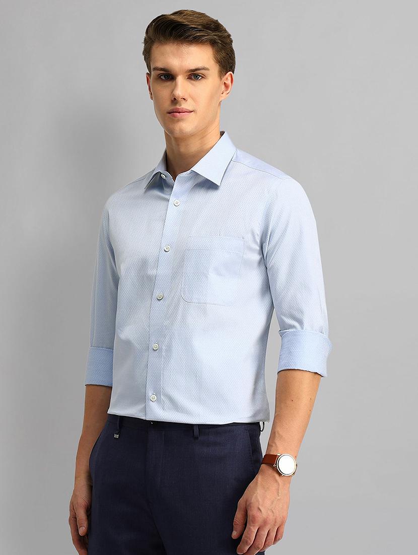 men solid long sleeve regular fit formal shirt - 21844604 - Standard Image - 2