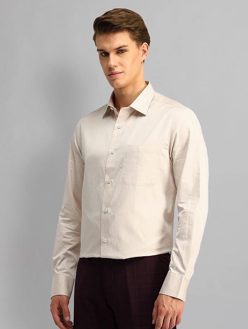 men solid long sleeve regular fit formal shirt - 21844606 - Standard Image - 2