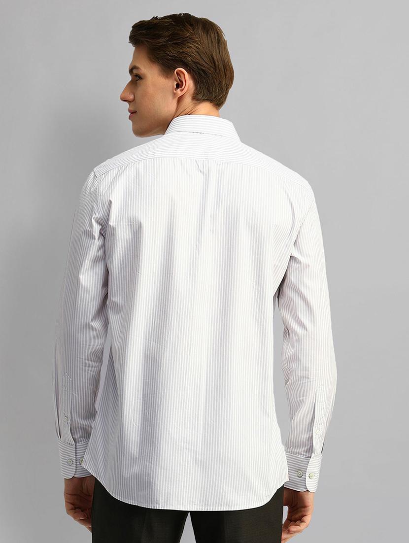 men striped long sleeve regular fit formal shirt - 21844610 - Standard Image - 2