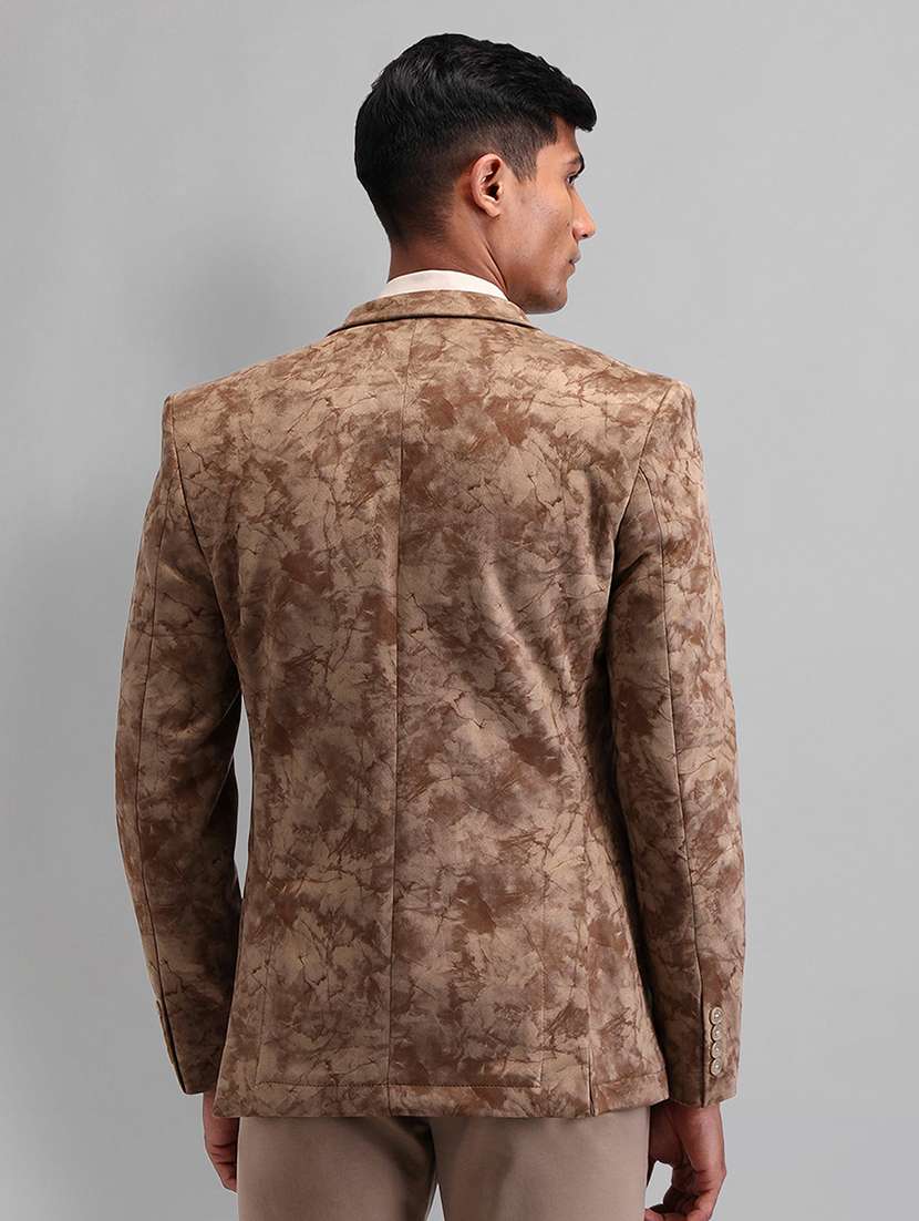 men lapel collar single breasted formal blazer - 21844686 -  Standard Image - 2