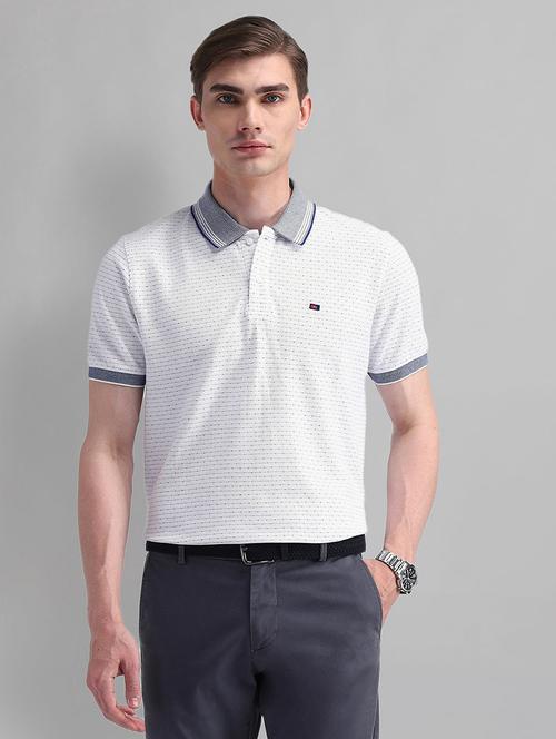 men textured short sleeves polo t-shirt - 21844696 - Standard Image - 0