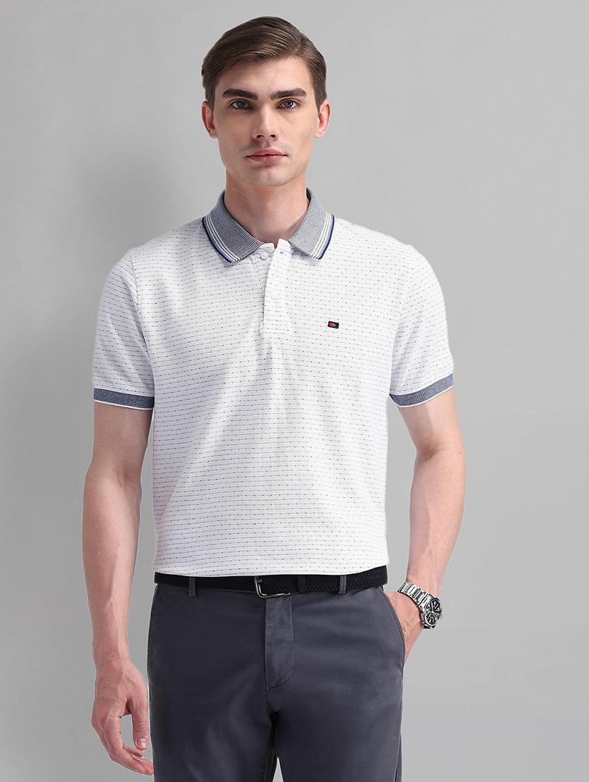 men textured short sleeves polo t-shirt - 21844696 - Zoom Image - 0