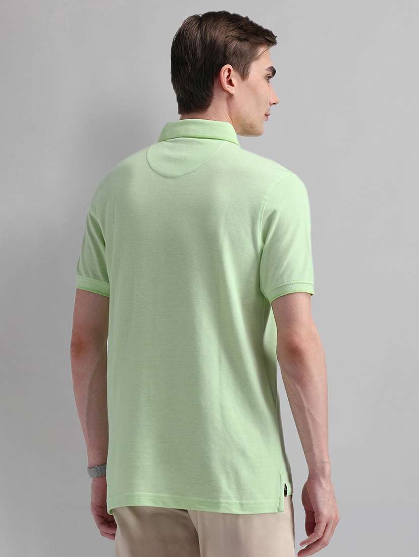 men solid short sleeves polo t-shirt - 21844701 -  Standard Image - 2