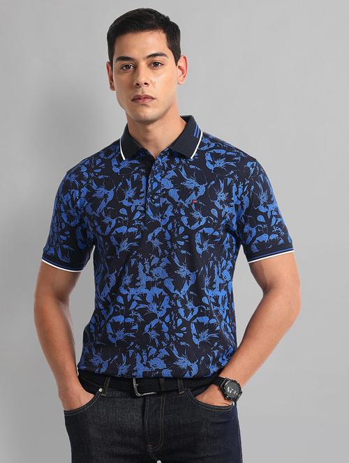 men printed short sleeves polo t-shirt - 21844738 -  Standard Image - 0