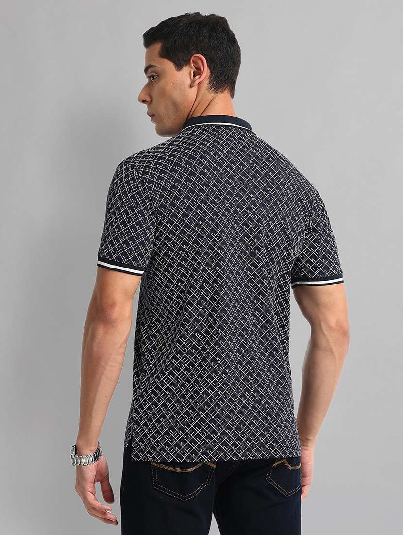 men printed short sleeves polo t-shirt - 21844740 - Standard Image - 2