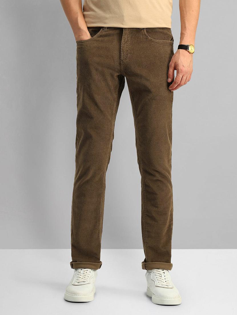 men solid mid rise chinos casual trouser - 21844754 -  Zoom Image - 0