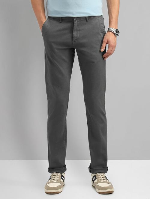 men mid rise slim fit chinos casual trouser - 21844760 -  Standard Image - 0