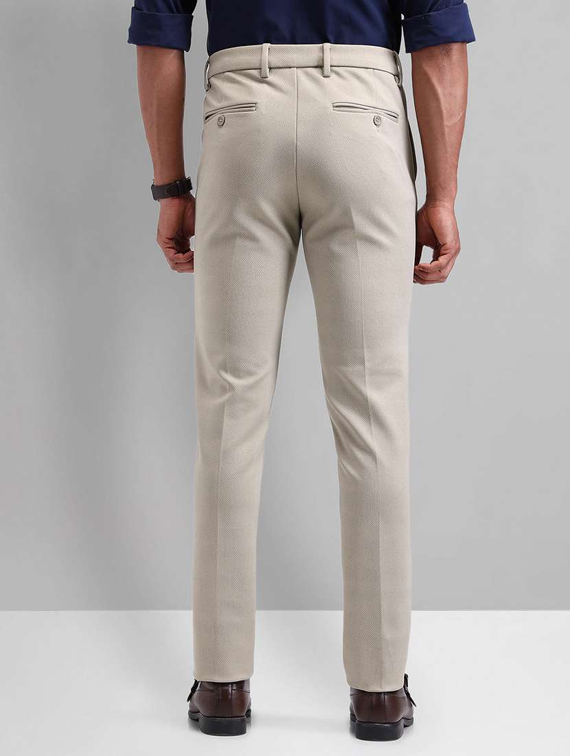 men solid mid rise flat front formal trouser - 21844776 -  Standard Image - 2