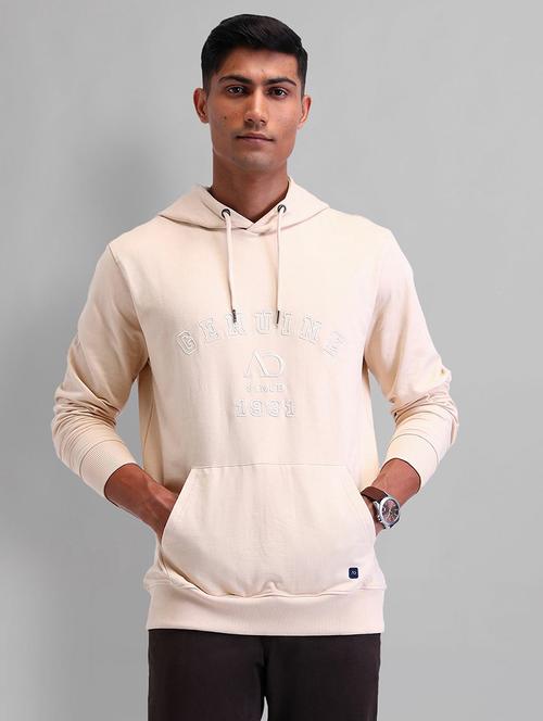 men solid long sleeve hooded sweatshirt - 21844819 - Standard Image - 0