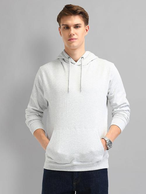 men solid long sleeve hooded sweatshirt - 21844824 -  Standard Image - 0