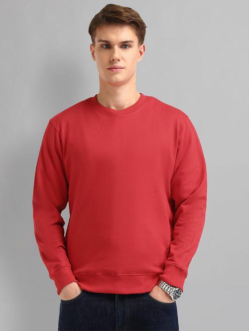 men solid long sleeve slim fit sweatshirt - 21844826 - Standard Image - 0