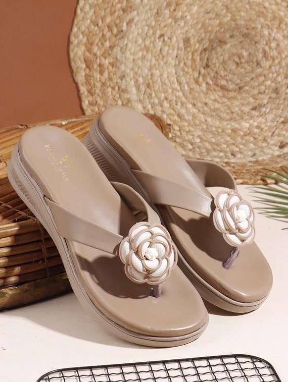 women brown slip on ballerina - 21844836 -  Zoom Image - 0