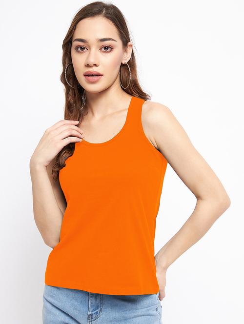 women solid round neck tank top - 21845061 -  Standard Image - 0
