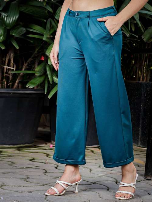 women solid low rise culottes - 21845462 - Standard Image - 0