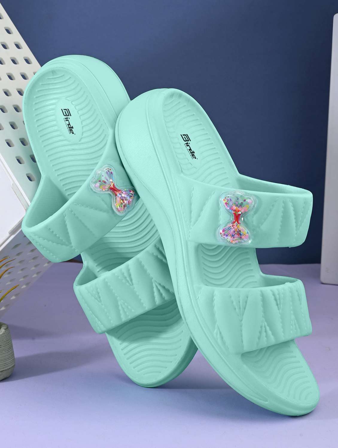 women green slip on sandal