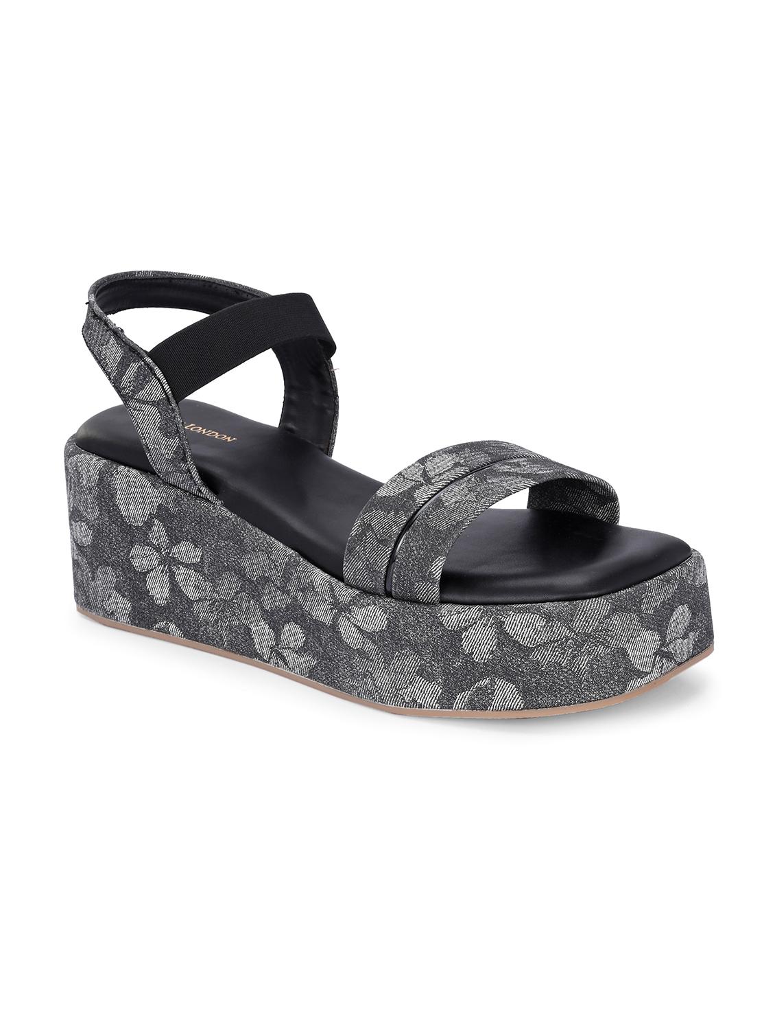 women black ankle strap wedge - 21845499 - Standard Image - 2