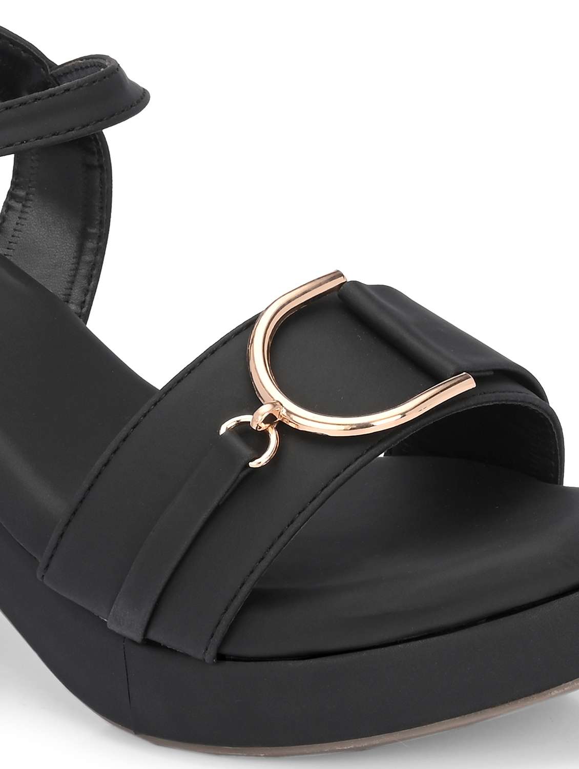 women black ankle strap sandal - 21845512 -  Standard Image - 7