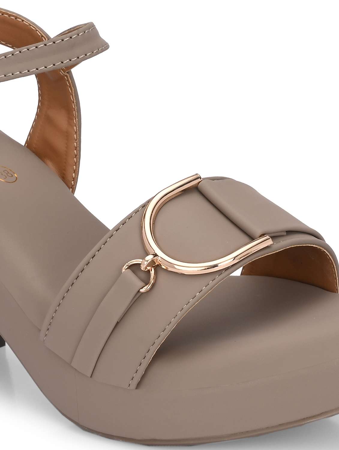 women grey ankle strap sandal - 21845513 -  Standard Image - 7