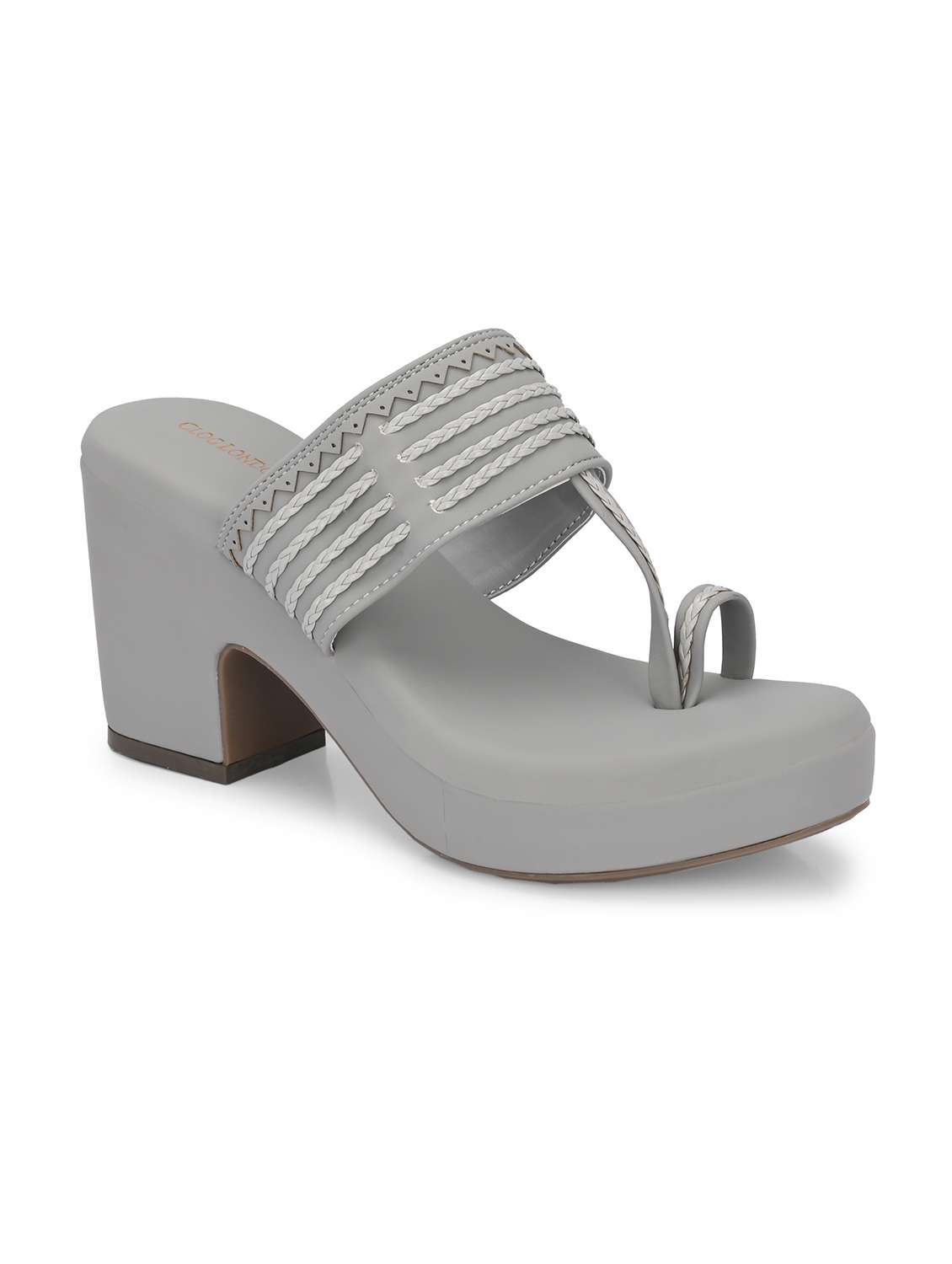 women grey one toe sandal - 21845514 -  Standard Image - 2
