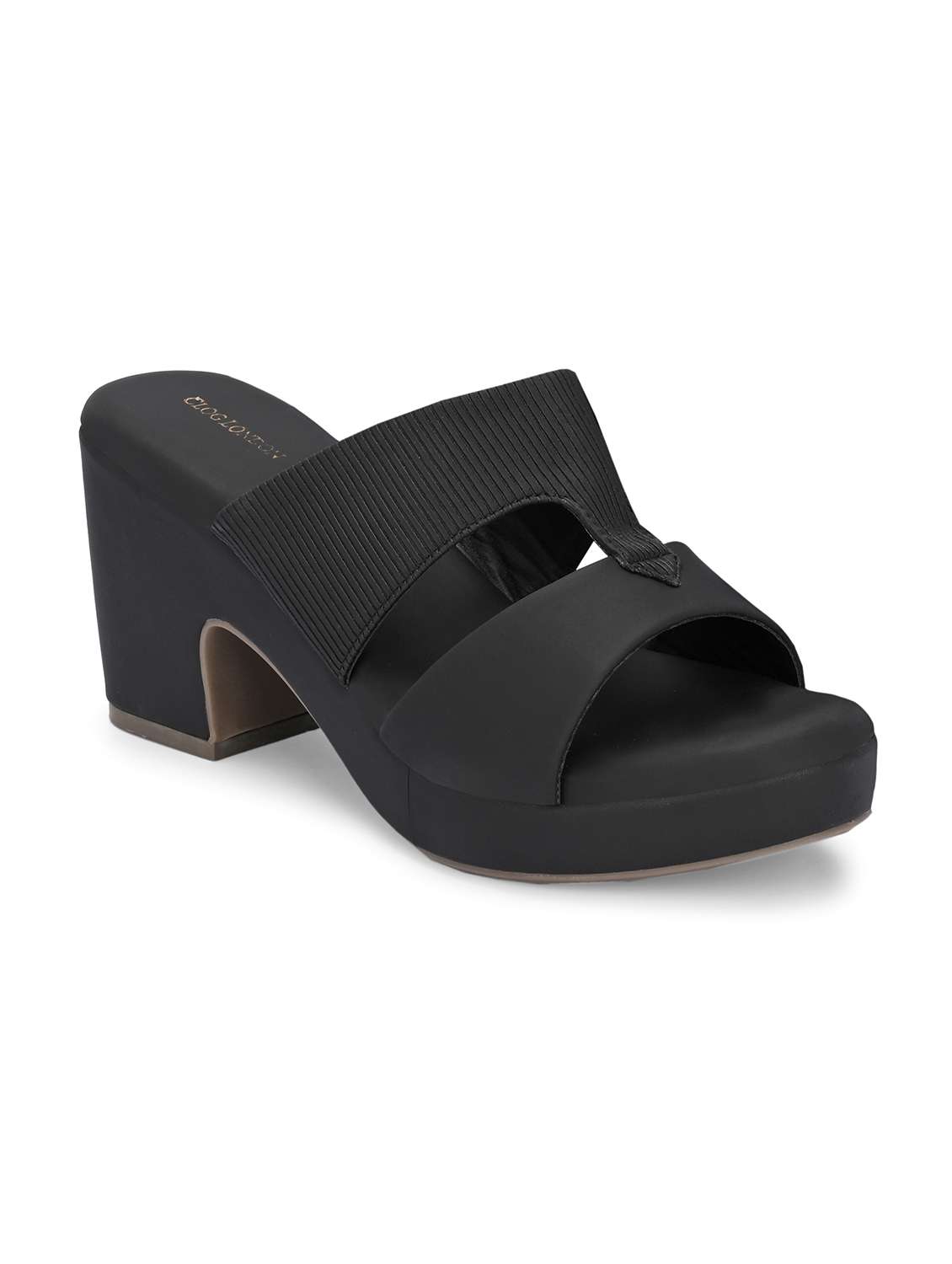 women black slip on sandal - 21845517 -  Standard Image - 2