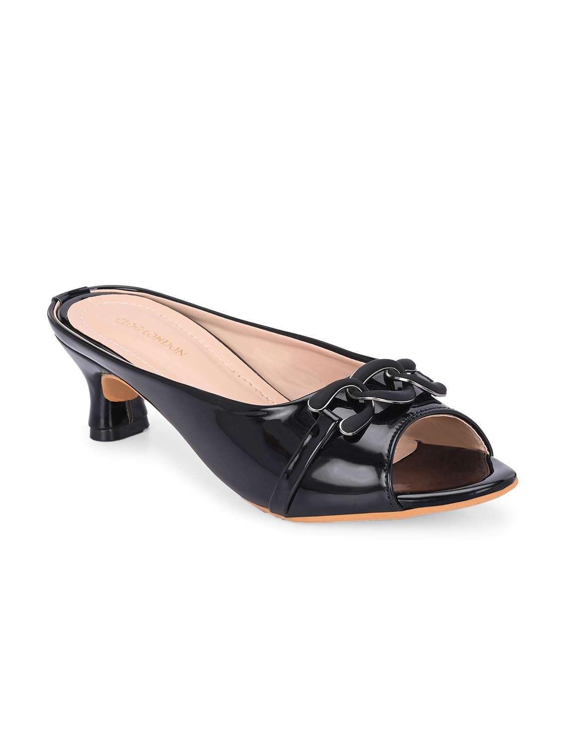 women black slip on sandal - 21845522 -  Standard Image - 2