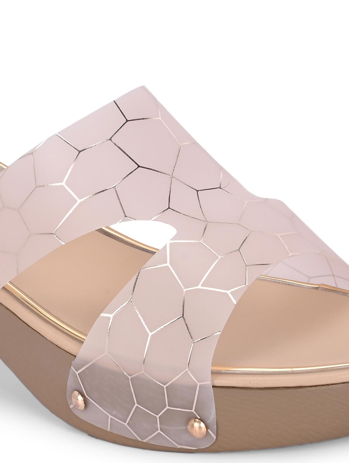 women beige slip on sandal - 21845525 - Standard Image - 7
