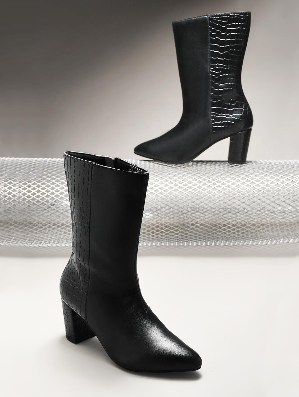 women black calf length boot - 21845529 - Zoom Image - 0
