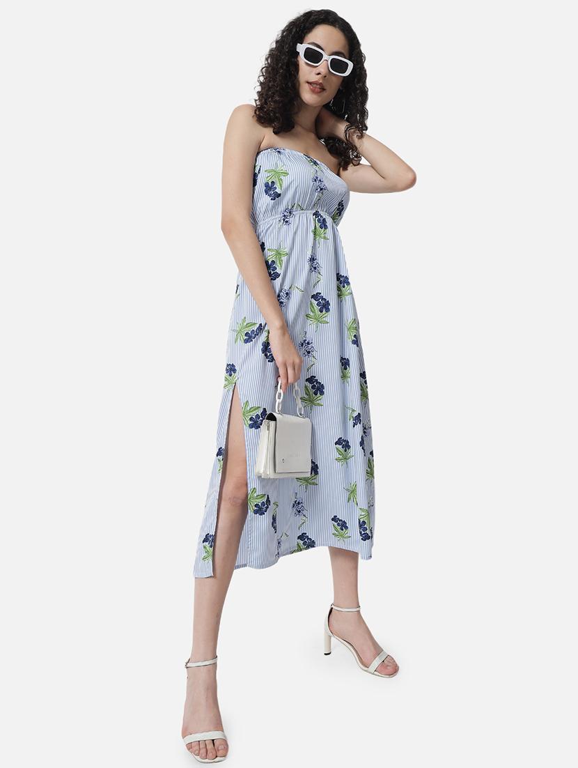 women floral printed tube dress - 21845537 -  Zoom Image - 0