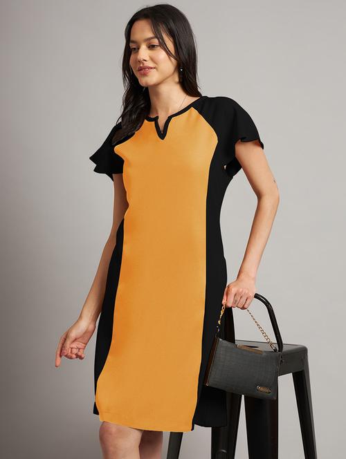 women color blocked a-line dress - 21851382 -  Standard Image - 0