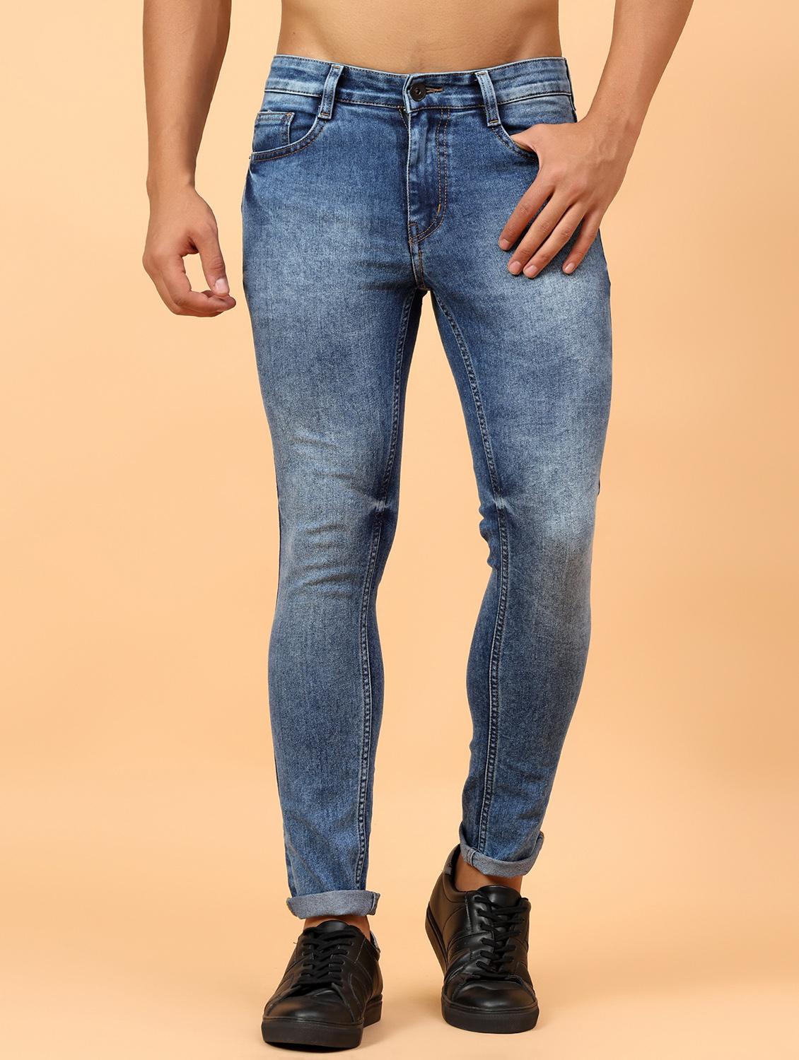 men blue mid rise ankle length denim jean - 21853422 -  Zoom Image - 0