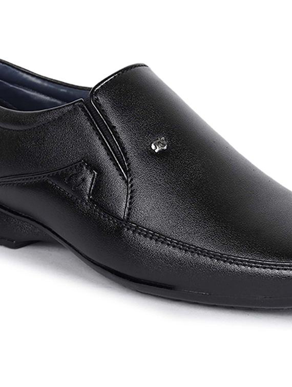 men black slip on formal shoes - 21853482 - Standard Image - 2