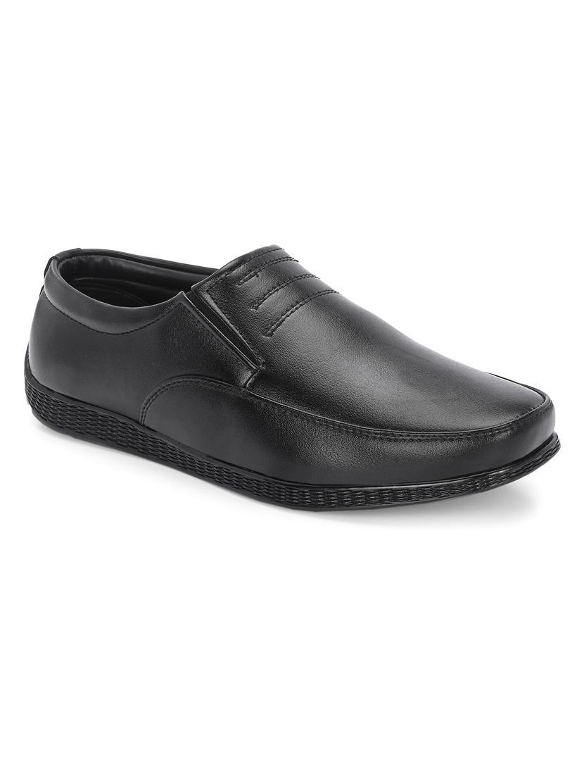 men black slip on formal shoes - 21853487 - Standard Image - 2