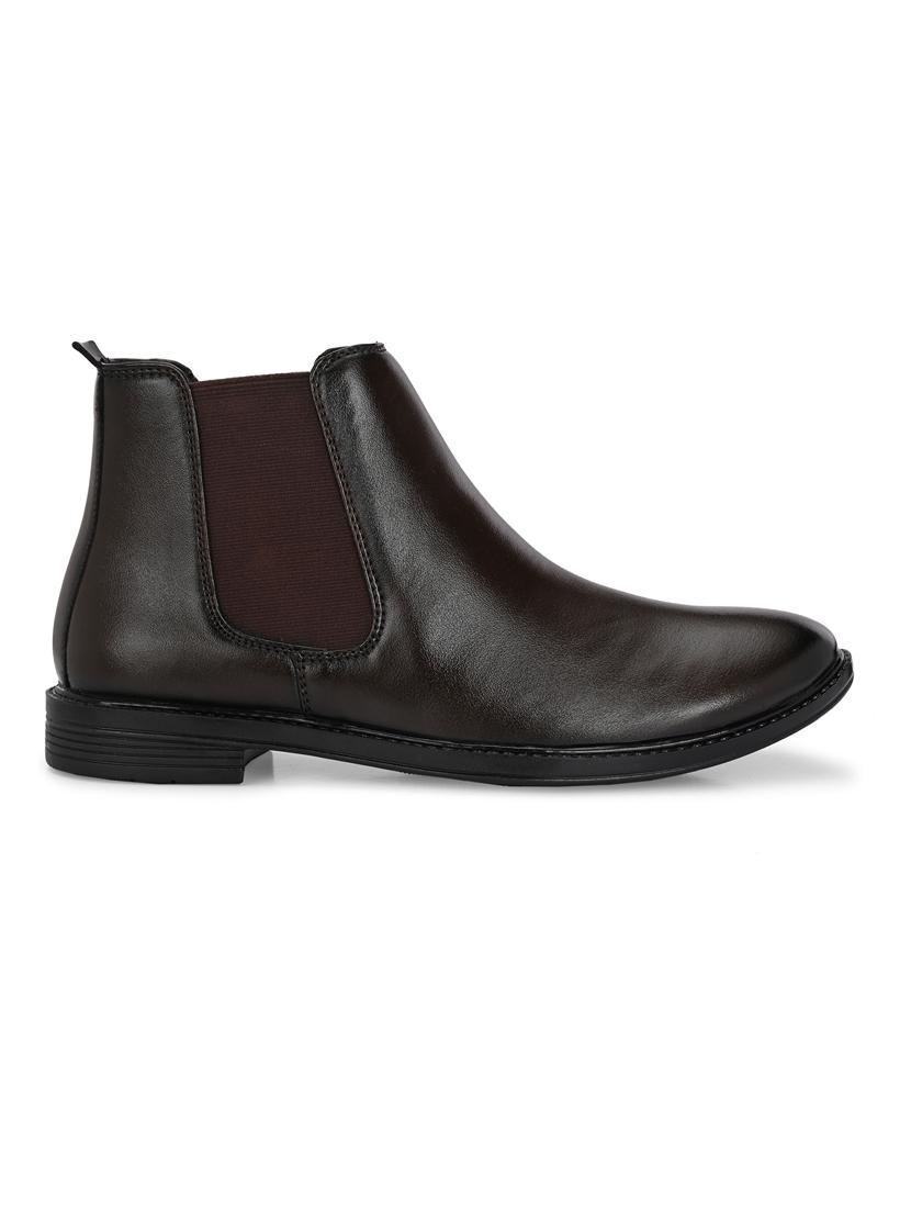 men brown slip on boot - 21853505 - Standard Image - 2