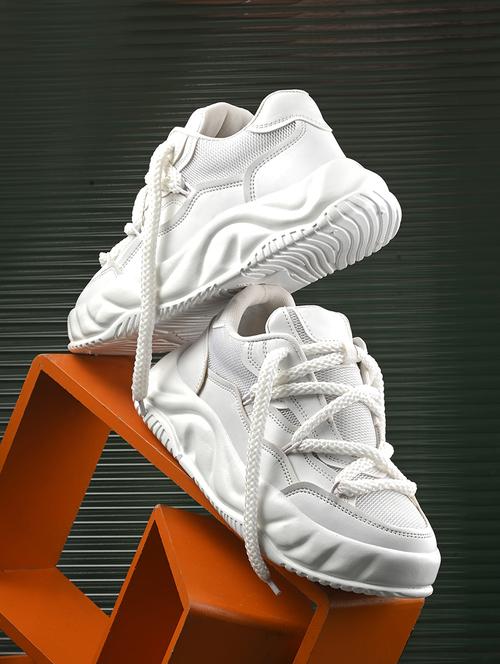 women white lace up sneaker - 21853535 - Standard Image - 0