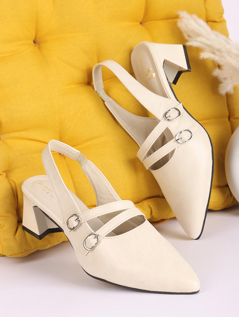 women beige back strap sandal - 21853753 -  Zoom Image - 0