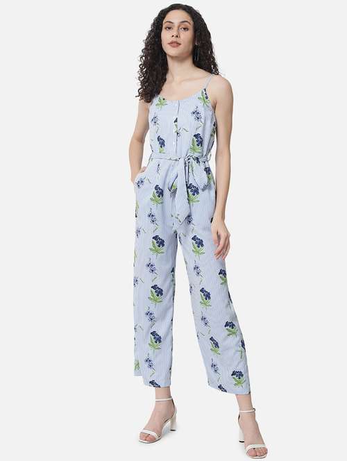 women printed sleeveless full length jumpsuit - 21853779 -  Standard Image - 0
